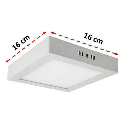 Pack X2 Foco Led Foco Led Sobrepuesto 12w Lamparas Techo Color Blanco