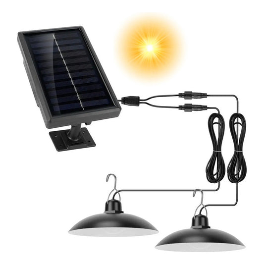 Lampara Led Solar Colgante Con Control 90w Cobertizo De Luz