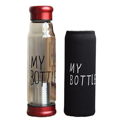 Botella Infusor De Vidrio Infusor De Te Con Funda 550ml