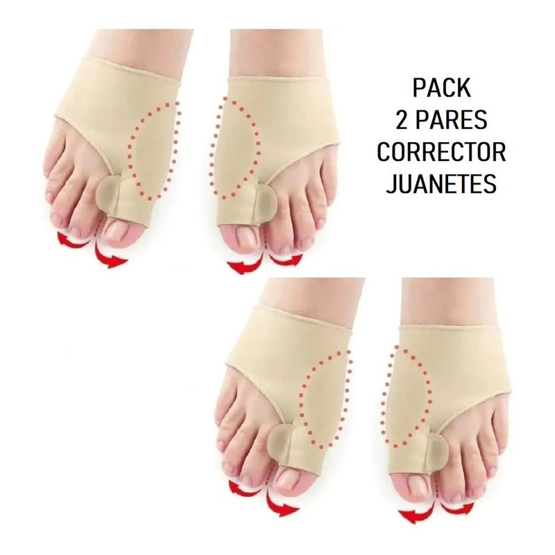 Pack X2 Corrector De Juanetes Separador Protector Juanetes