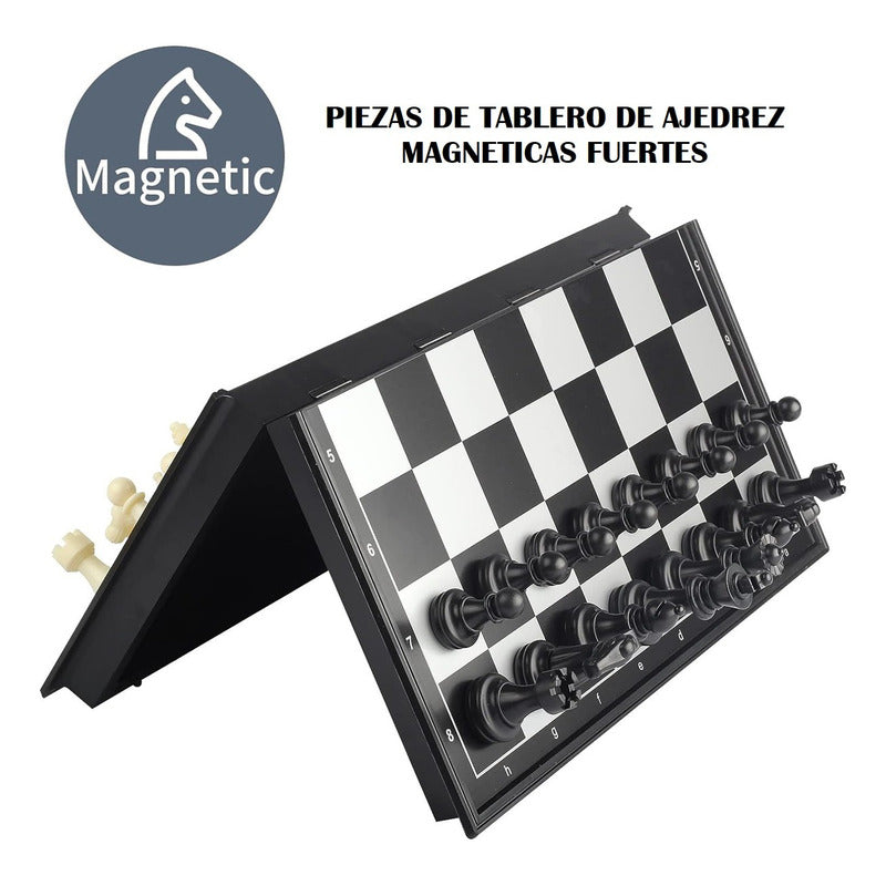 Tablero Ajedrez Plegable Ajedrez Magnético Juego De Ajedrez