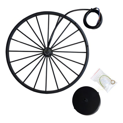 Lampara Colgante Rueda De Hierro Arcashopping Color Negro 220v Lampara Moderna De Techo Lampara Vintage