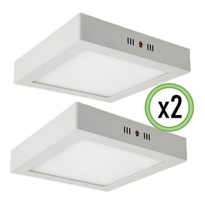 Pack X2 Foco Led Foco Led Sobrepuesto 18w Lamparas Techo