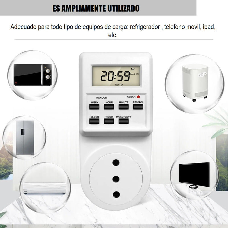 Enchufe Temporizador  Timer Digital Programable Temporizador