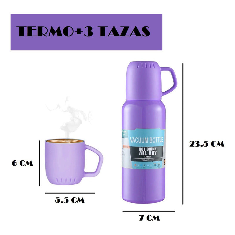 Termo Para Agua Caliente Termo De Agua Termo 3 Tazas 600 Ml