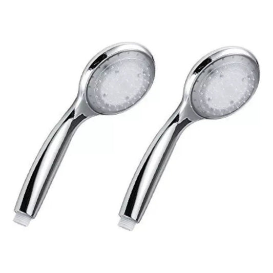 Pack X2 Ducha Telefono Duchas Led Cabezal Multicolor Mango