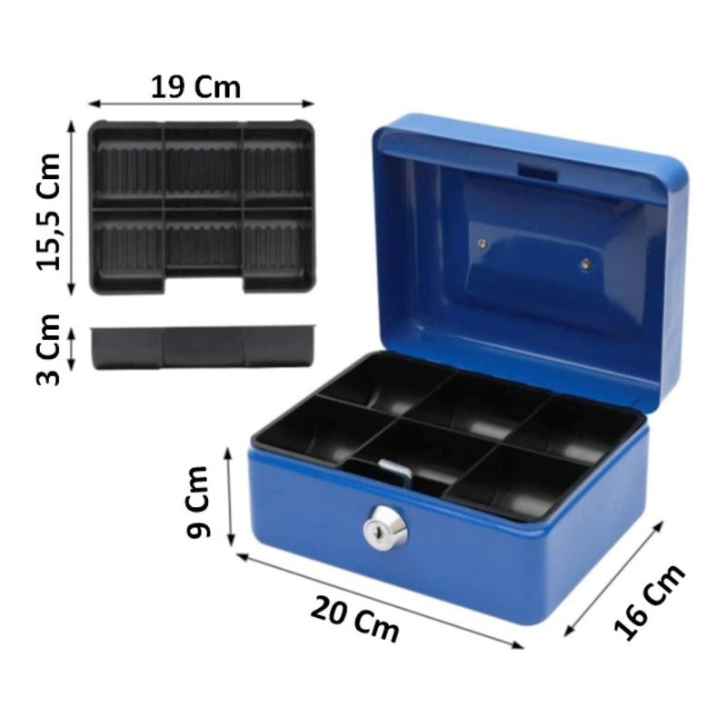 Caja Fuerte Para Dinero Caja De Seguridad Metalica Con Llave