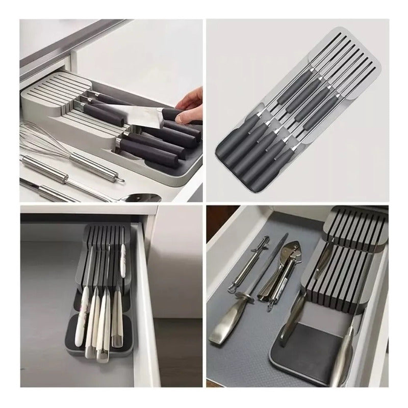 Pack X2 Organizador Cubierto Cuchillo Organizador De Servici