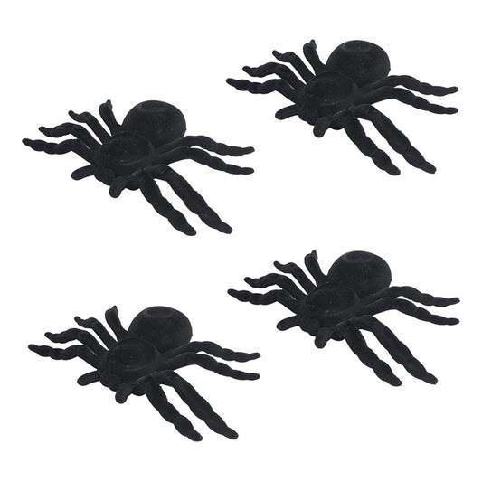 Pack X4 Araña Decoracion Halloween Araña Decorativa Fiestas