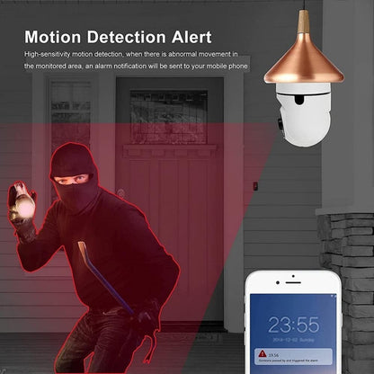 Camara Ampolleta Wifi Camara Seguridad Celular Exterior 360