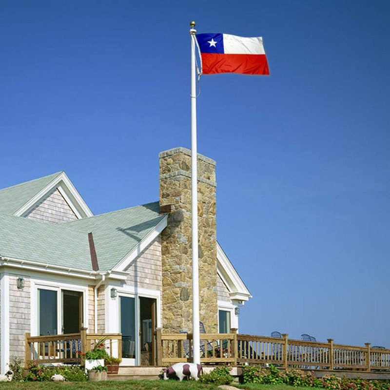 Bandera Chilena De Estrella Bordada 90x135cm Banderas Chile