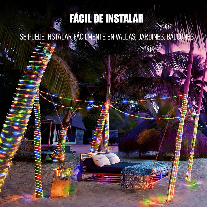 Manguera Led 5 M 8 Secuencias Luces Led De Navidad Luz Led