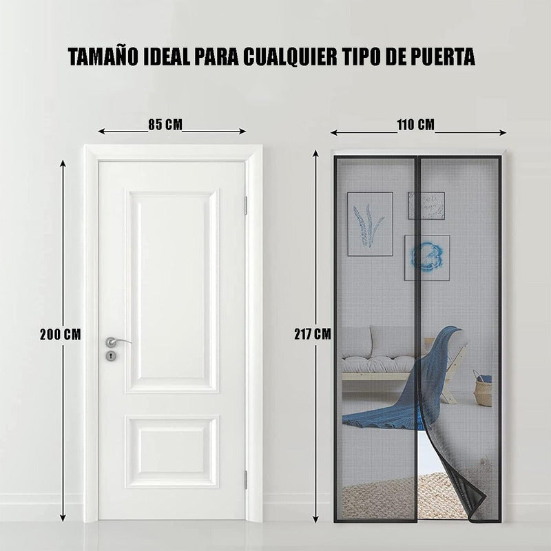 Pack X2 Malla Repelente Malla Anti Mosquitos Para Puerta Mos