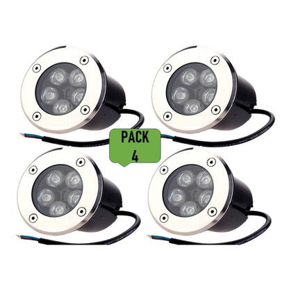 Pack X4 Foco Embutido Led Piso 5w Foco Embutido Foco Piso 5w