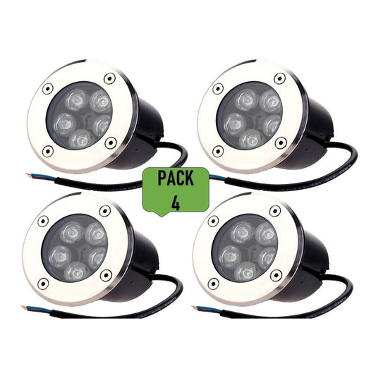 Pack X4 Foco Embutido Led Piso 5w Foco Embutido Foco Piso 5w