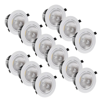Pack X12 Focos Led Interior Embutido Foco Embutido Led 12w
