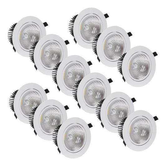 Pack X12 Focos Led Interior Embutido Foco Embutido Led 12w