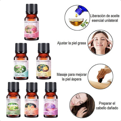Pack 12 Esencias Para Humidificadores Aceites Aromaticos Hum