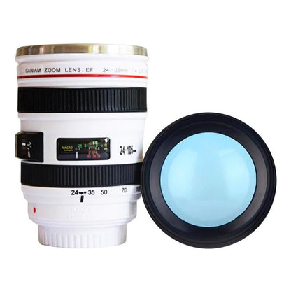 Tazon Taza Cafe Mug Tipo Lente De Camara Fotografica Alumini