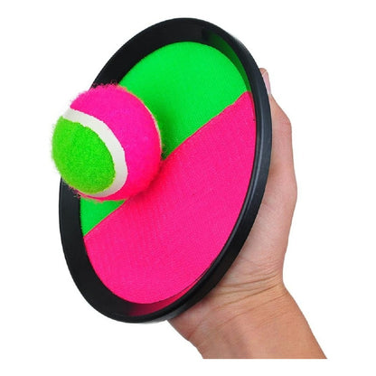 Juego Paleta De Playa Con Velcro Y Pelota Atrapa Pelota