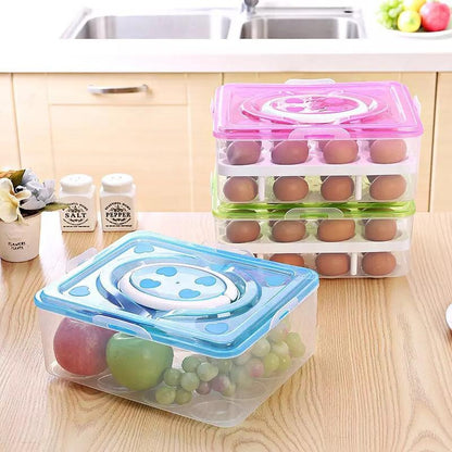 Organizador De Huevos Caja Para 32 Und Huevera Portahuevos