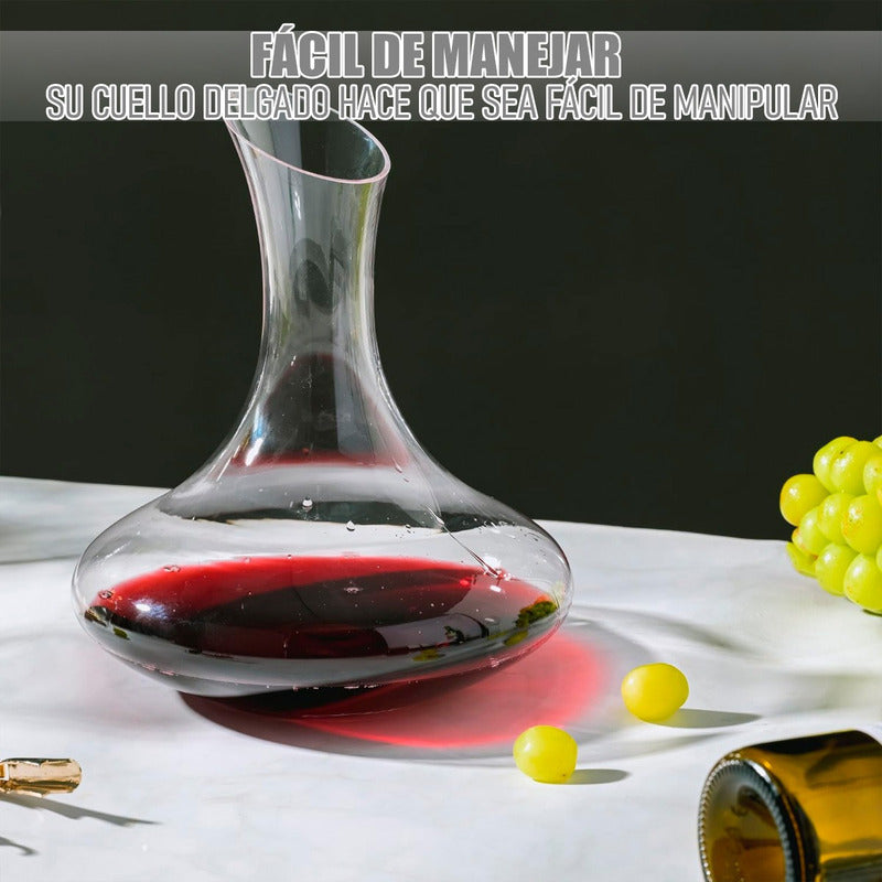 Decantador De Vino Jarra De Vidrio 1.2 Litros Aireador