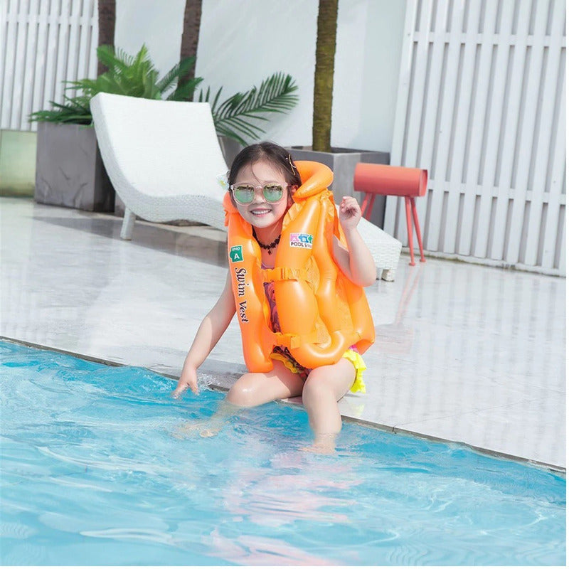 Flotador Niño Flotador Niña Chaleco Inflable Para Piscinas S