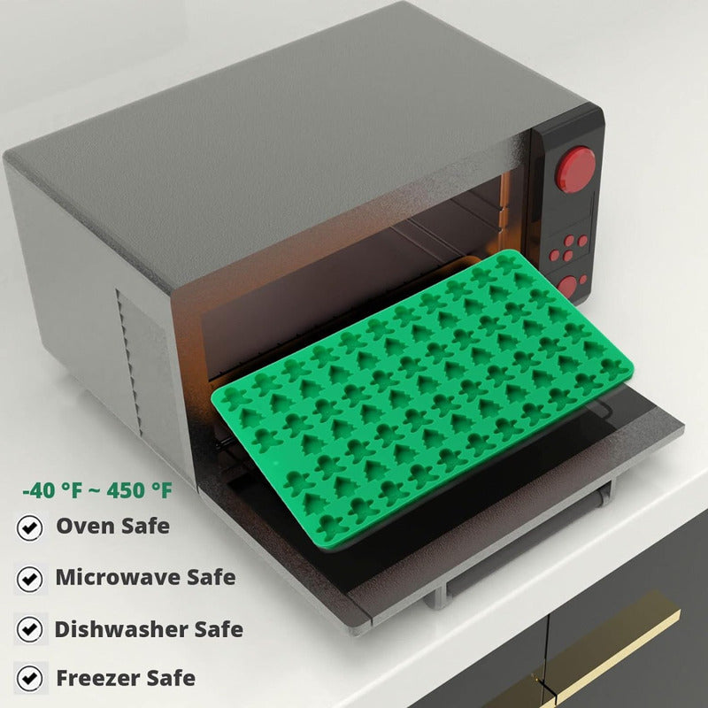 Molde Silicona Para Chocolate Caramelo Moldes Navidad Dulces