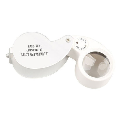 Lupa Geologica Lupa 40x25mm Led Lupa Joyero Con Luz