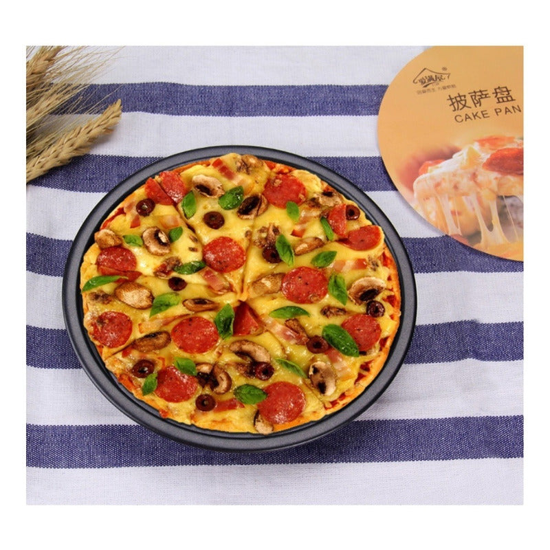 X2 Molde De Pizza Antiadherent Molde Redondo Para Pizza 26cm