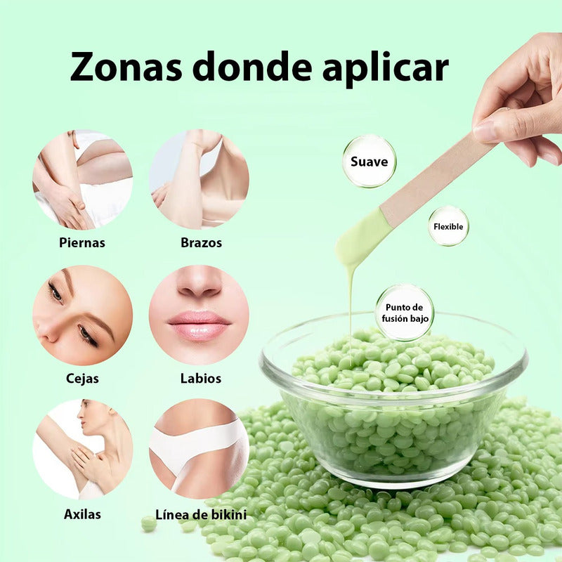 Cera Depilatoria Elástica 200g Cera Depilatoria Para Olla