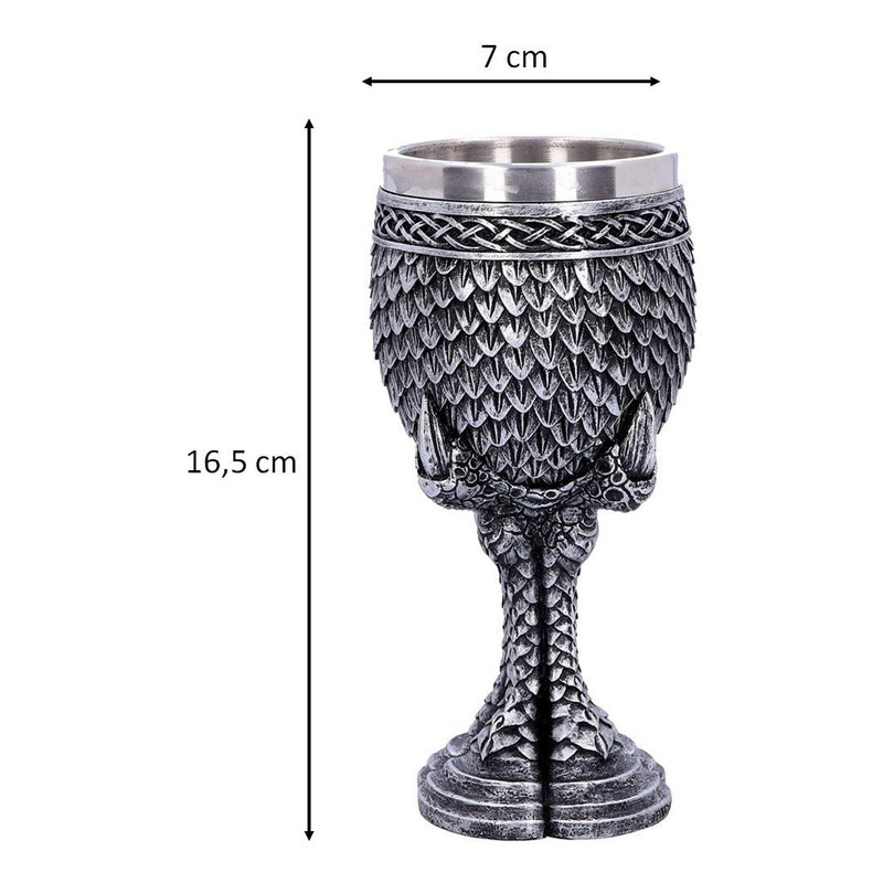 Copa Caliz Medieval Copa Vikingo Copa Gotica Resina Y Acero