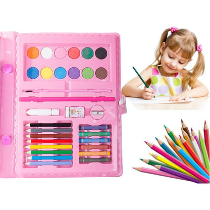 Set Arte Maleta De Lapices 68 Pcs Set De Dibujo Portátil