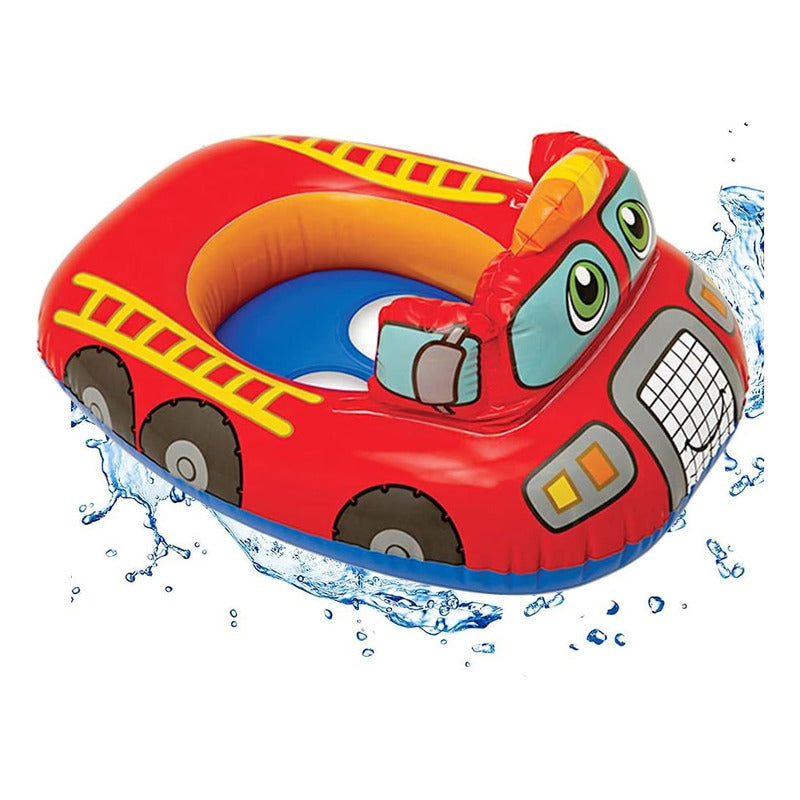 Flotador Para Niños Flotadores Piscina Camión De Bombero