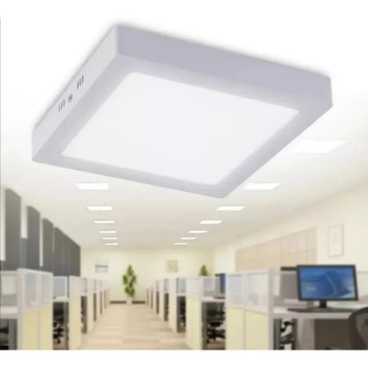 Foco Led Panel Plafon Sobrepuesto Cuadrado 18w Luz Fria