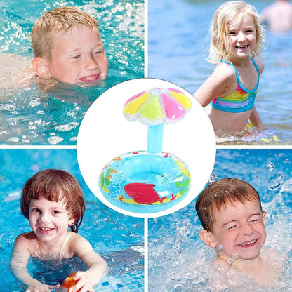 Flotador Inflable Para Niños Sombrilla Piscina Bebes