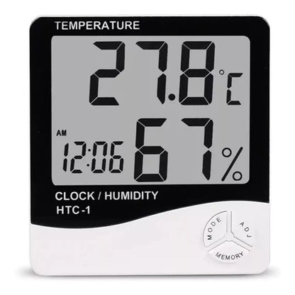 Pack X2 Reloj Medidor De Humedad Termometro Higrometro Htc-1