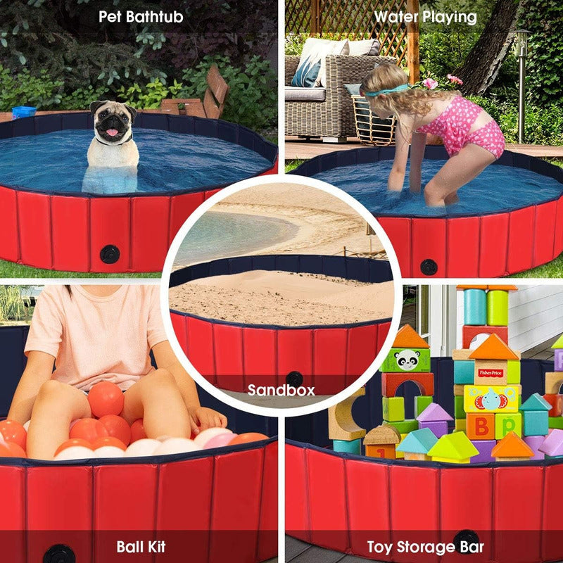 Piscina Para Perros Piscina Plegable Mascotas Perro 120x30cm