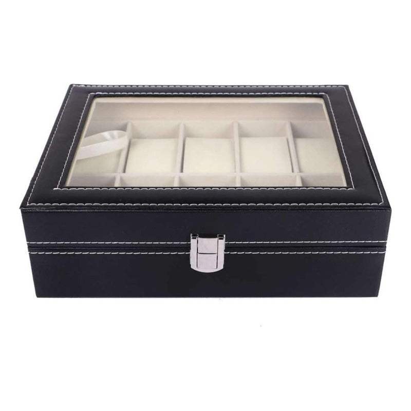Caja Organizador De Relojes Estuche Arcashopping Exhibidor De Reloj 12pza Caja Organizadora Estuche Relojeria