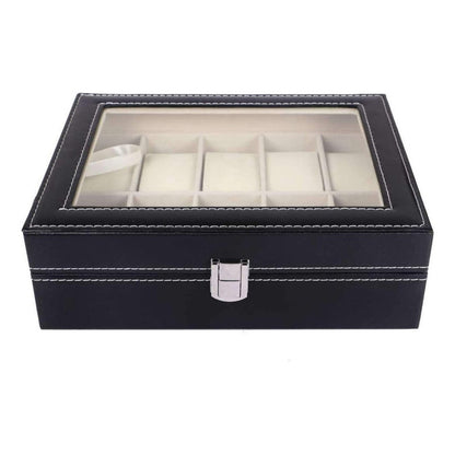 Caja Organizador De Relojes Estuche Arcashopping Exhibidor De Reloj 12pza Caja Organizadora Estuche Relojeria
