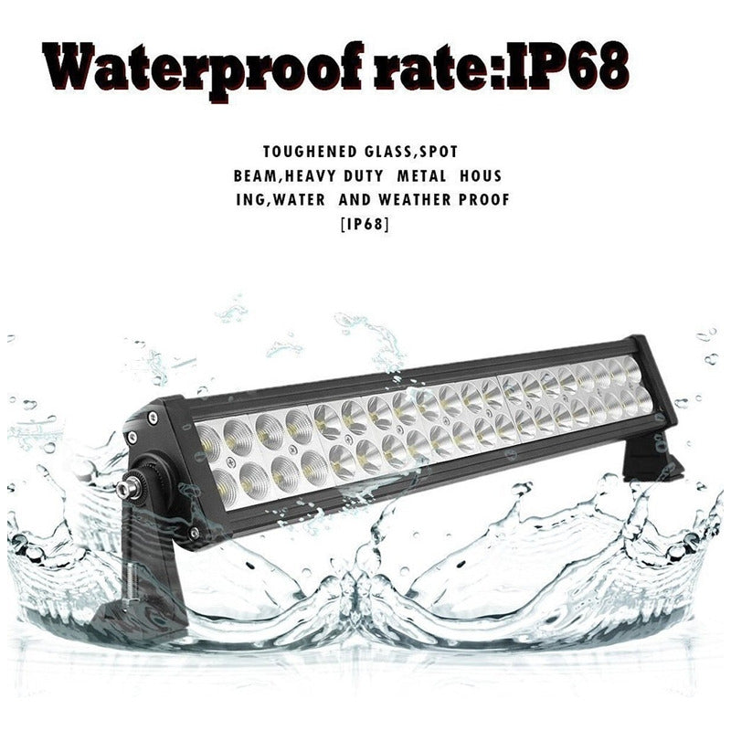 Pack X2 Barra Led 4x4 Neblineros Led Barra 120w Focos Neblin