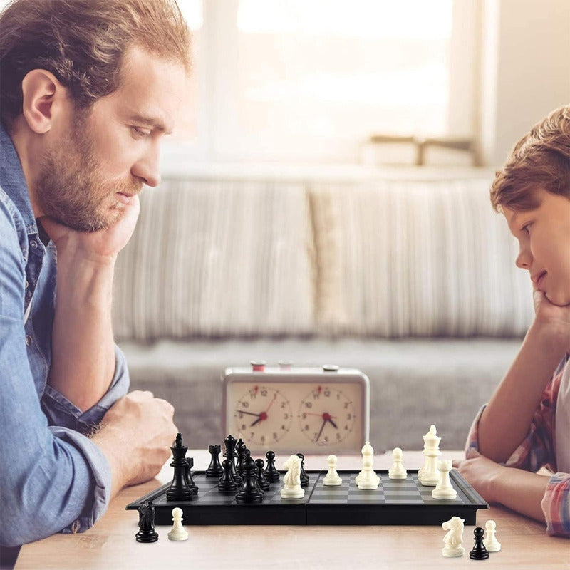 Tablero Ajedrez Plegable Ajedrez Magnético Juego De Ajedrez