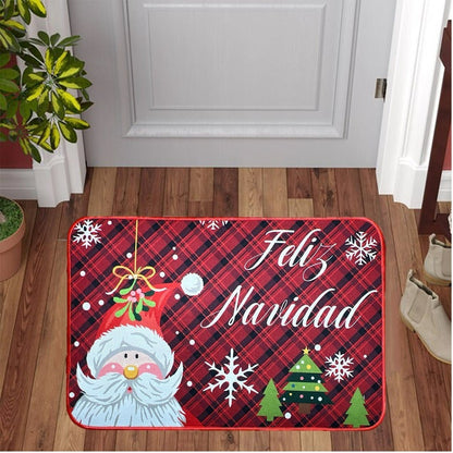 Alfombra Navidad Tapete Limpia Pies Decoracion Navidad 40x60