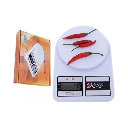 Balanza De Cocina Digital Balanza 10 Kg Cocina 10kg Blanca Color Blanco