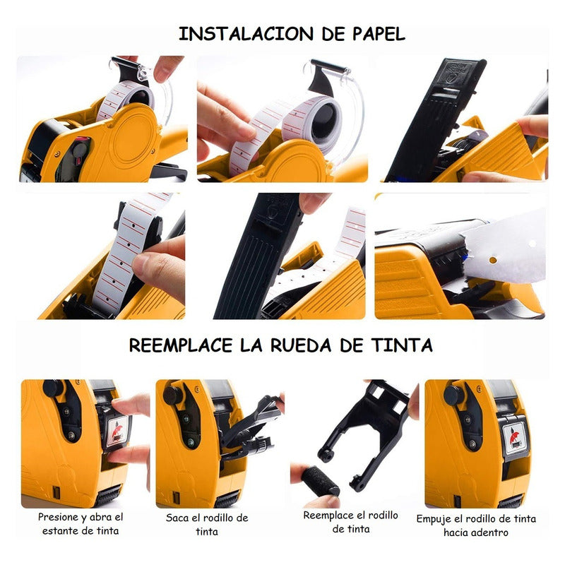 Maquina Etiquetadora De Precio Pistola Etiquetas 8 Dígitos