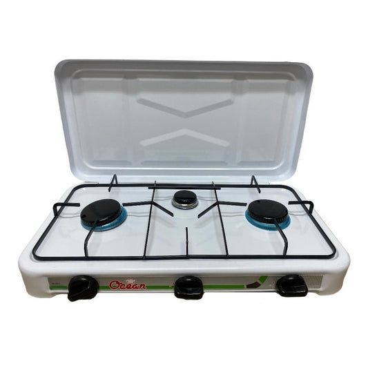Set Cocina Camping A Gas Cocina Portatil 3 Plato Regulador