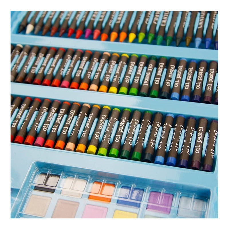 Set De Arte Maleta De Lápices 208pcs Para Colorear Crayones