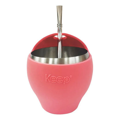 Set Termo Bala Mate Bombilla Keep Acero Inoxidable 500 Ml