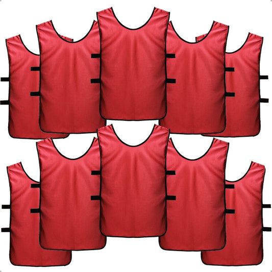 Pack X10 Chalecos Deportivos Petos Para Niños Camiseta Futbo