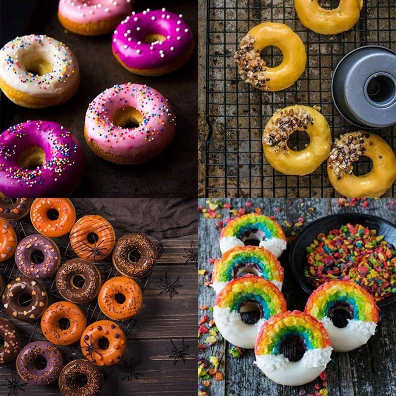 Molde Silicona 6 Rosquillas Moldes Reposteria Donas Donuts